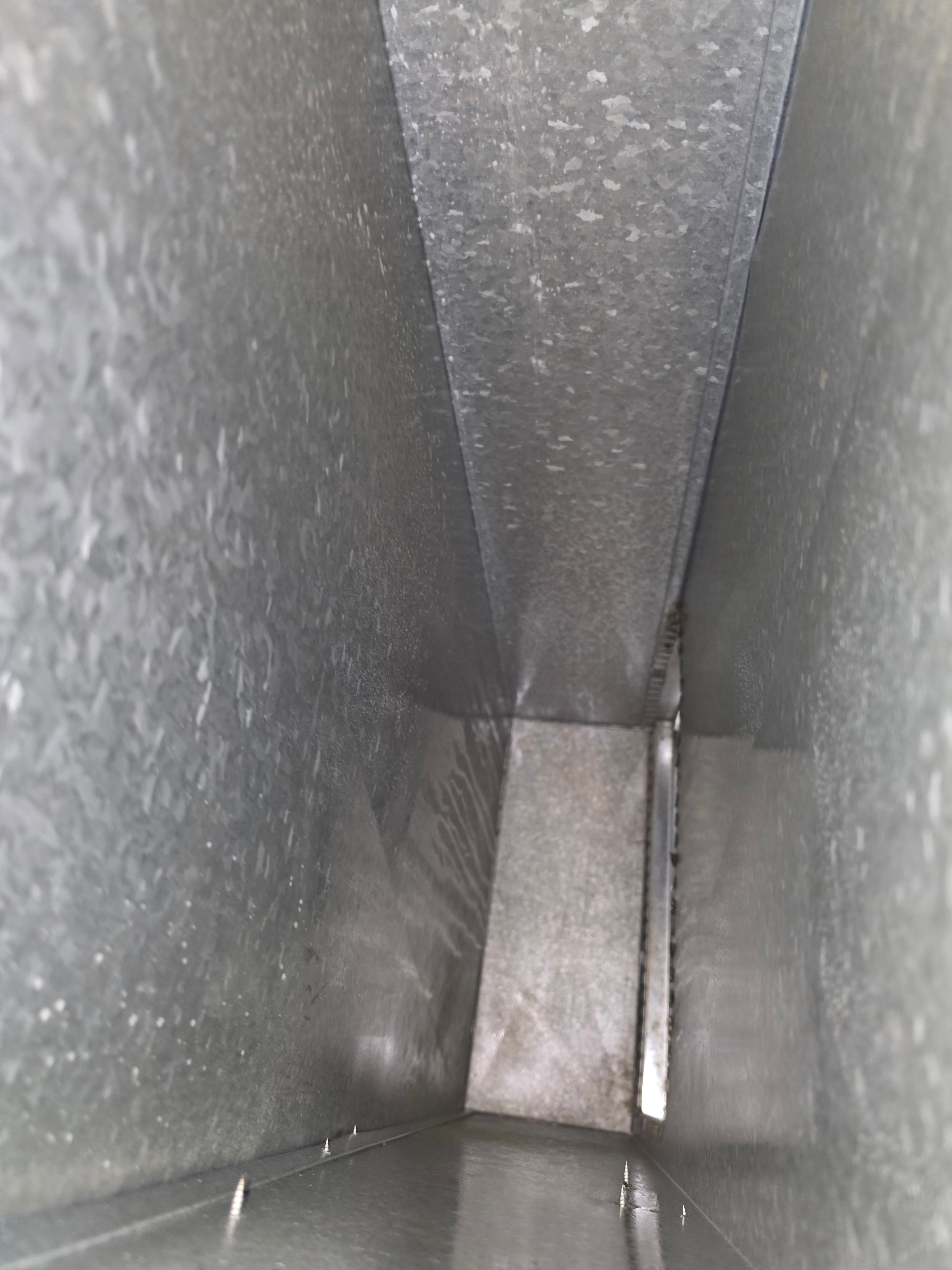 Second duct section after cleaning and antimicrobial treatment — Brick, NJ rental restoration