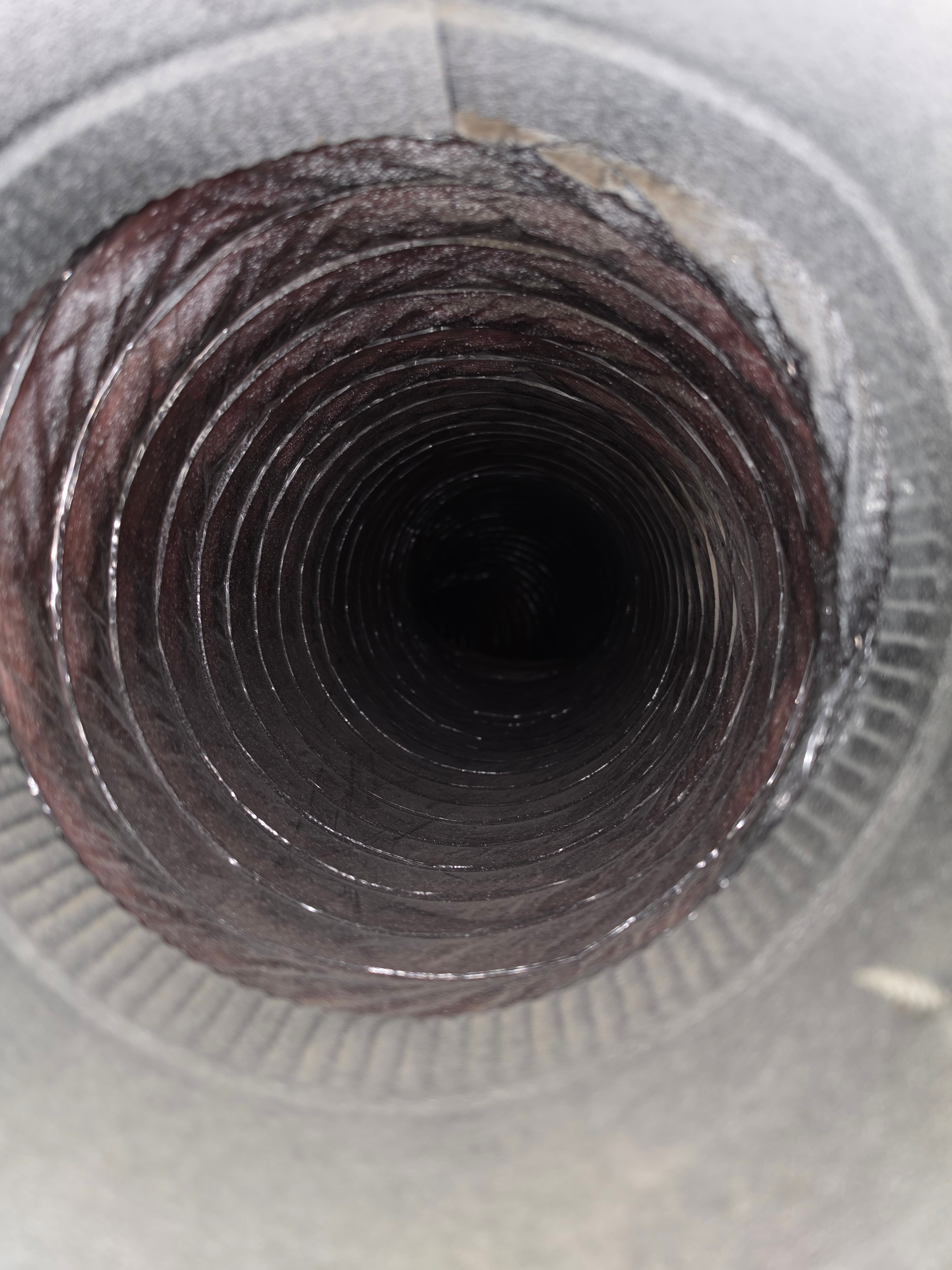 Clean air duct interior after professional cleaning — Manchester NJ