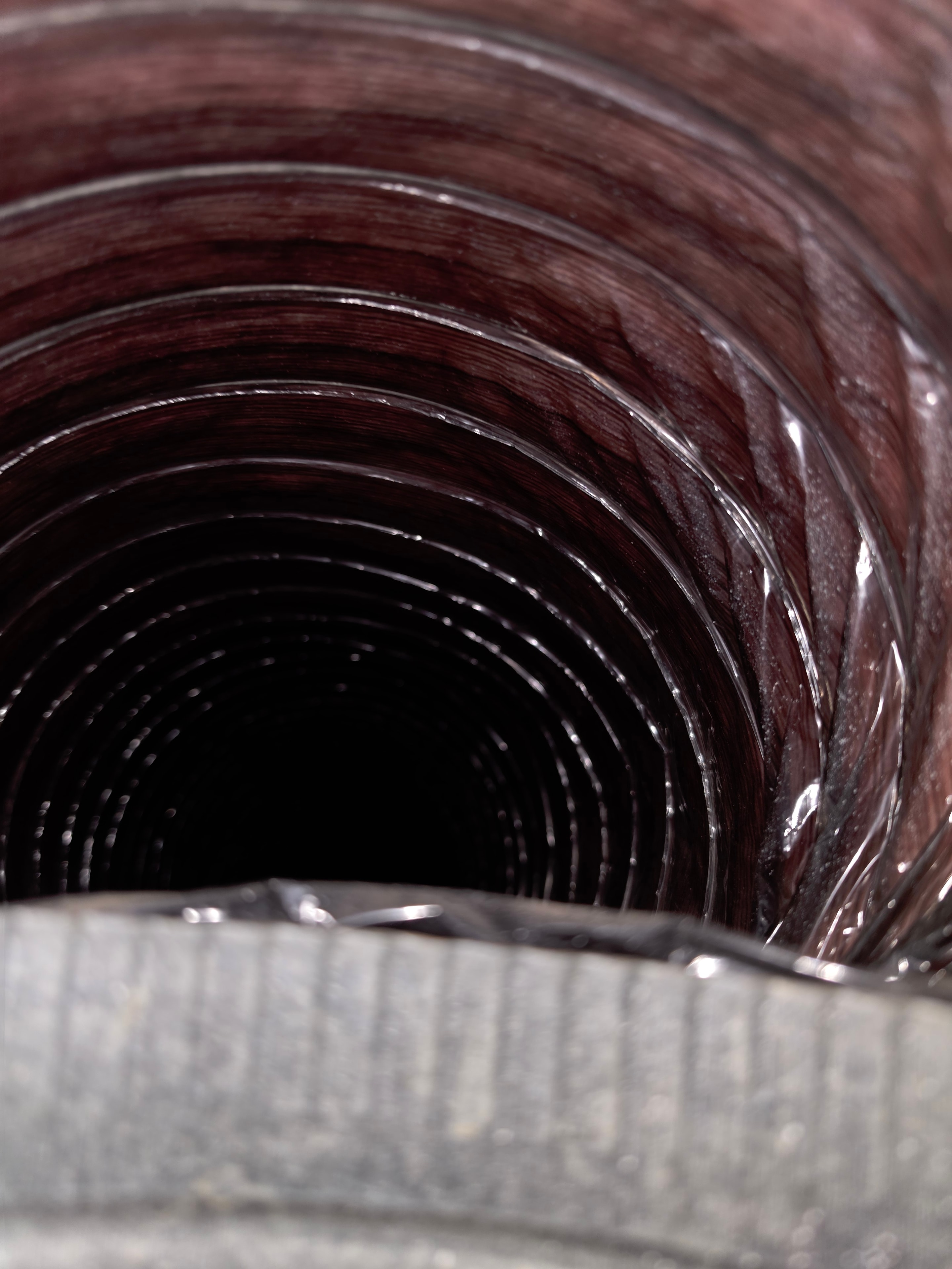 Duct walls fully cleaned and clear after HVAC Cleaning Specialists service
