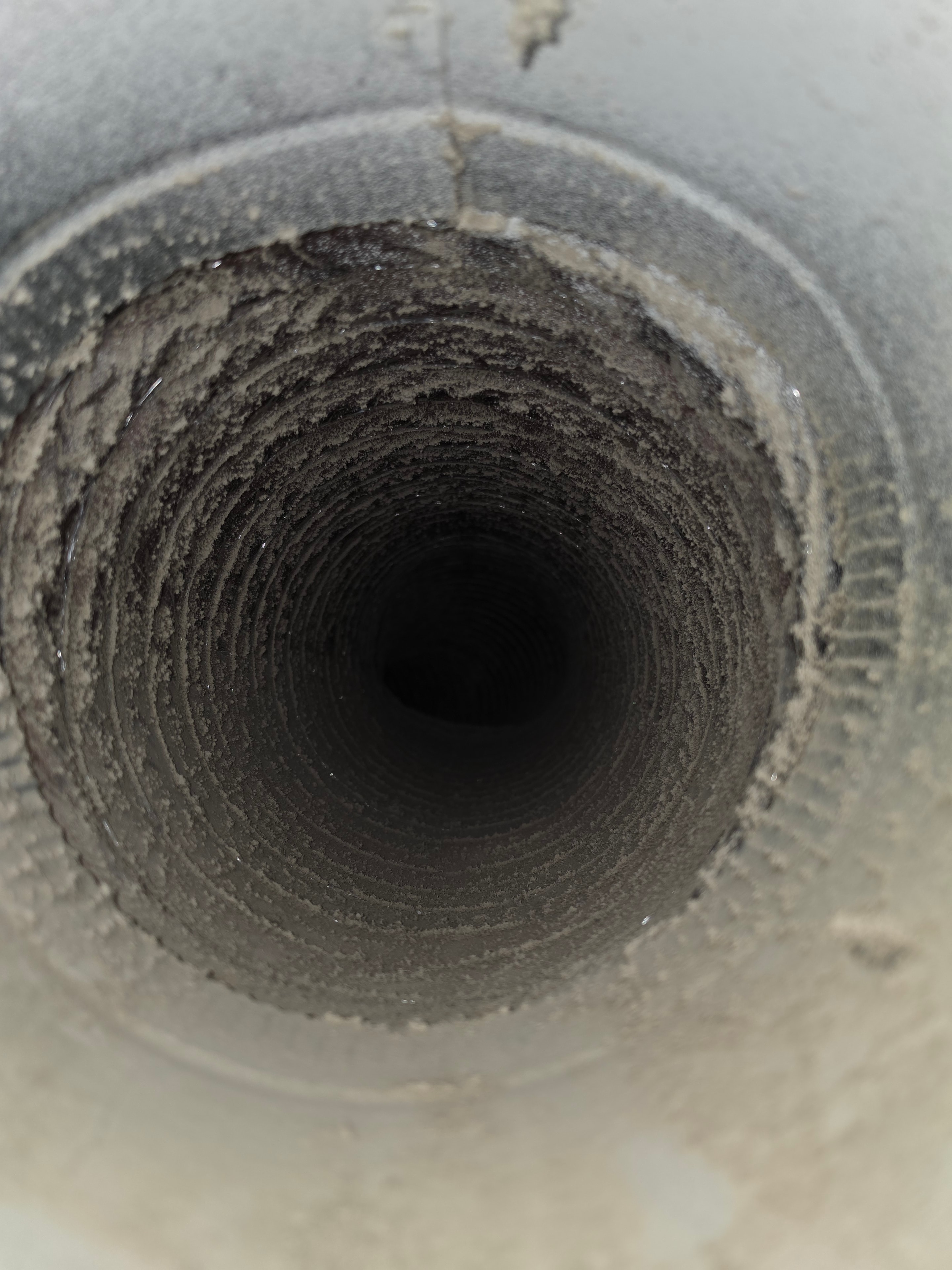 Heavily clogged air duct packed with 10 years of dust buildup — Manchester NJ