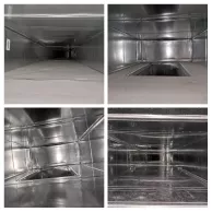 Collage of dirty air ducts needing commercial air duct cleaning in Colts Neck