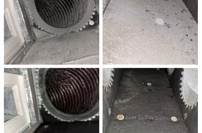 Before-after images reveal the effectiveness of commercial air duct cleaning in Manchester NJ