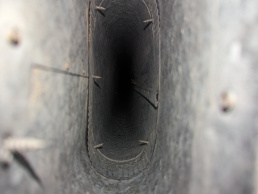 Cleaned duct space