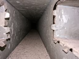 Close up of a clean air duct