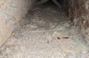 Dust and debris in an air duct