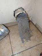 Completely clogged vent needing dryer vent cleaning in Brick NJ