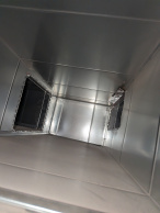 Cleaned air duct interior