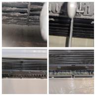 Collage of clogged vents and dusty surfaces in Colts Neck's commercial space prompt the need for prompt commercial air duct cleaning