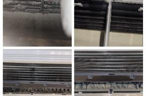 Collage of clogged vents and dusty surfaces in Colts Neck's commercial space prompt the need for prompt commercial air duct cleaning